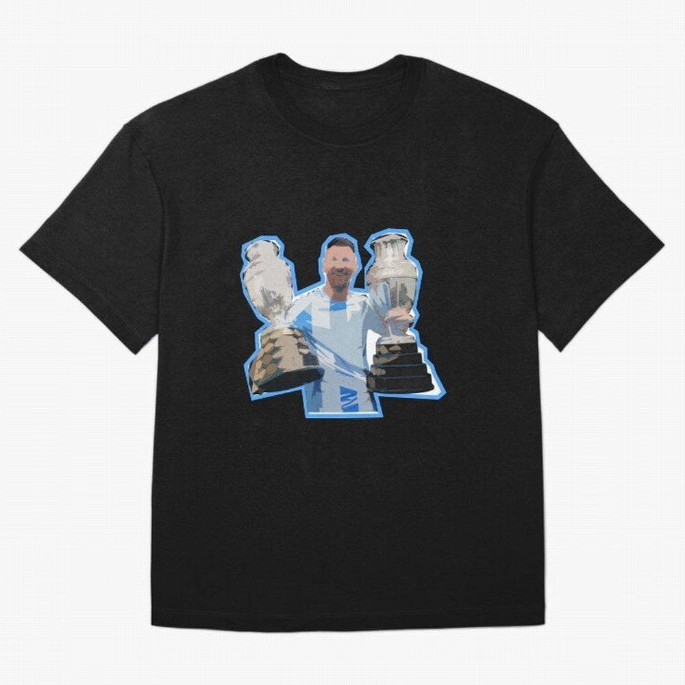 Leo Messi Double Copa Classic T-Shirt Live the Energy of FIFA World Cup 2026 USA Canada Mexico for Fans of Messi and Cristiano Ronaldo and France, Bringing Football Passion, Legendary Performances, Festival Vibes and Supporter Community; Built for