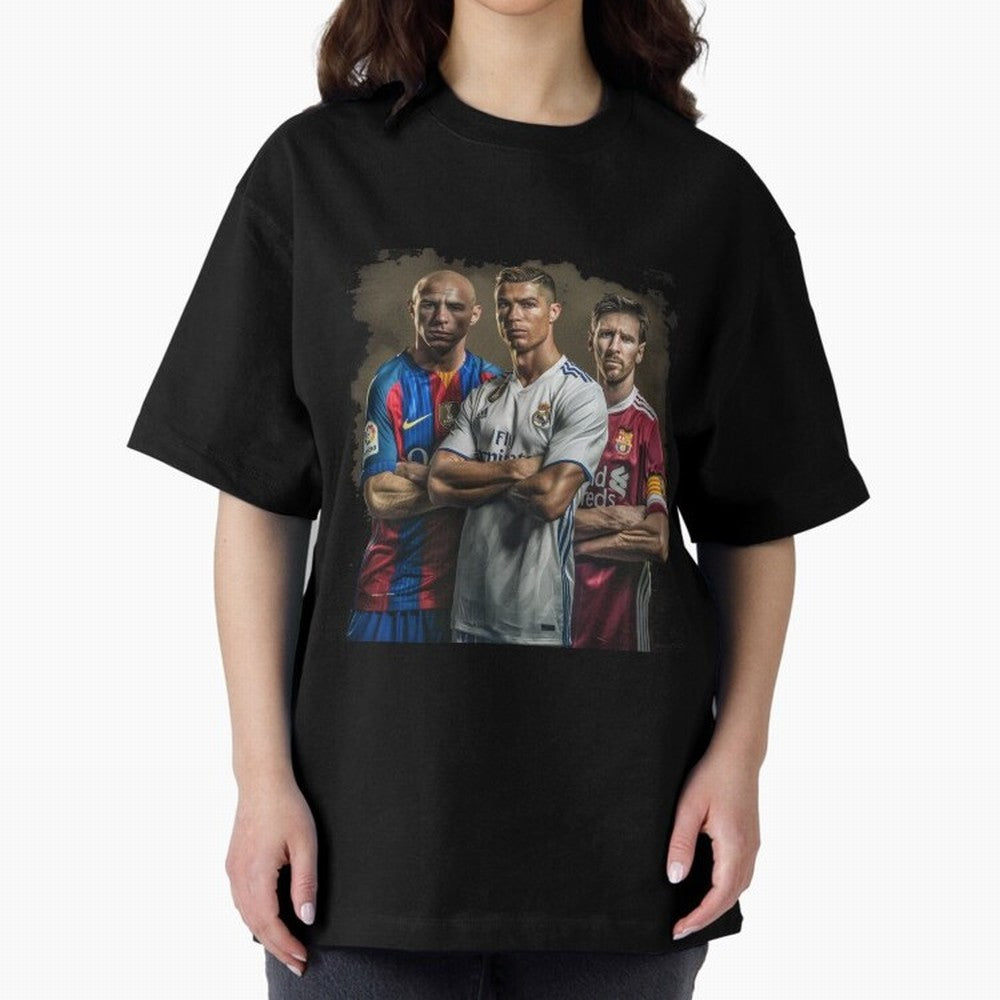 Footballs Greatest Top 3 Classic T-Shirt Celebrate Classic Football Spirit in Match Day Hype around FIFA World Cup 2026, Neymar, Haaland and Cristiano Ronaldo, Brazil, Portugal and Argentina, Worldwide Fan Energy, Dramatic Goals, Stadium Lights and