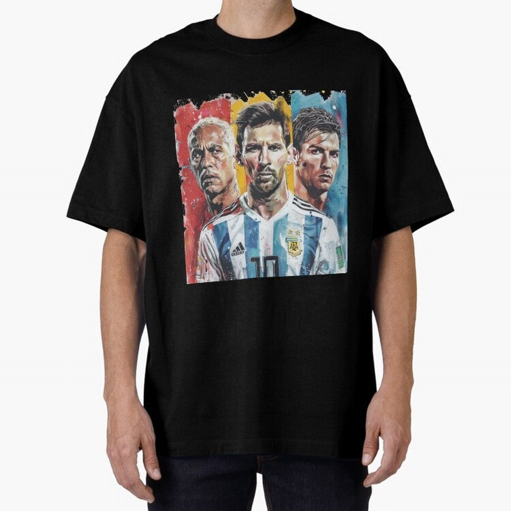 TOP 3 Soccer Players Classic T-Shirt Cheer through Every Moment of Global Football Passion for FIFA World Cup 2026 Group Stage, Built around Messi, Brazil, Portugal and Argentina, Goal Celebration Energy, Supporter Heritage, Football Icons and