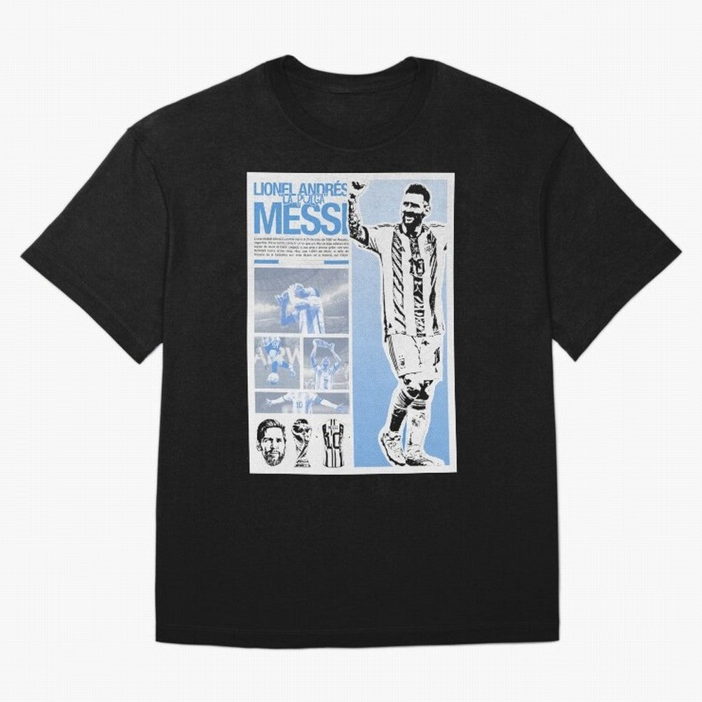 The Flea Lionel Messi Oversized T-Shirt Bring Stadium Energy to FIFA World Cup 2026 Highlighting Messi, Brazil, Portugal and Argentina Energy, Championship Spirit, Famous Goals, Roaring Crowds and International Football Unity; Ideal for Passionate