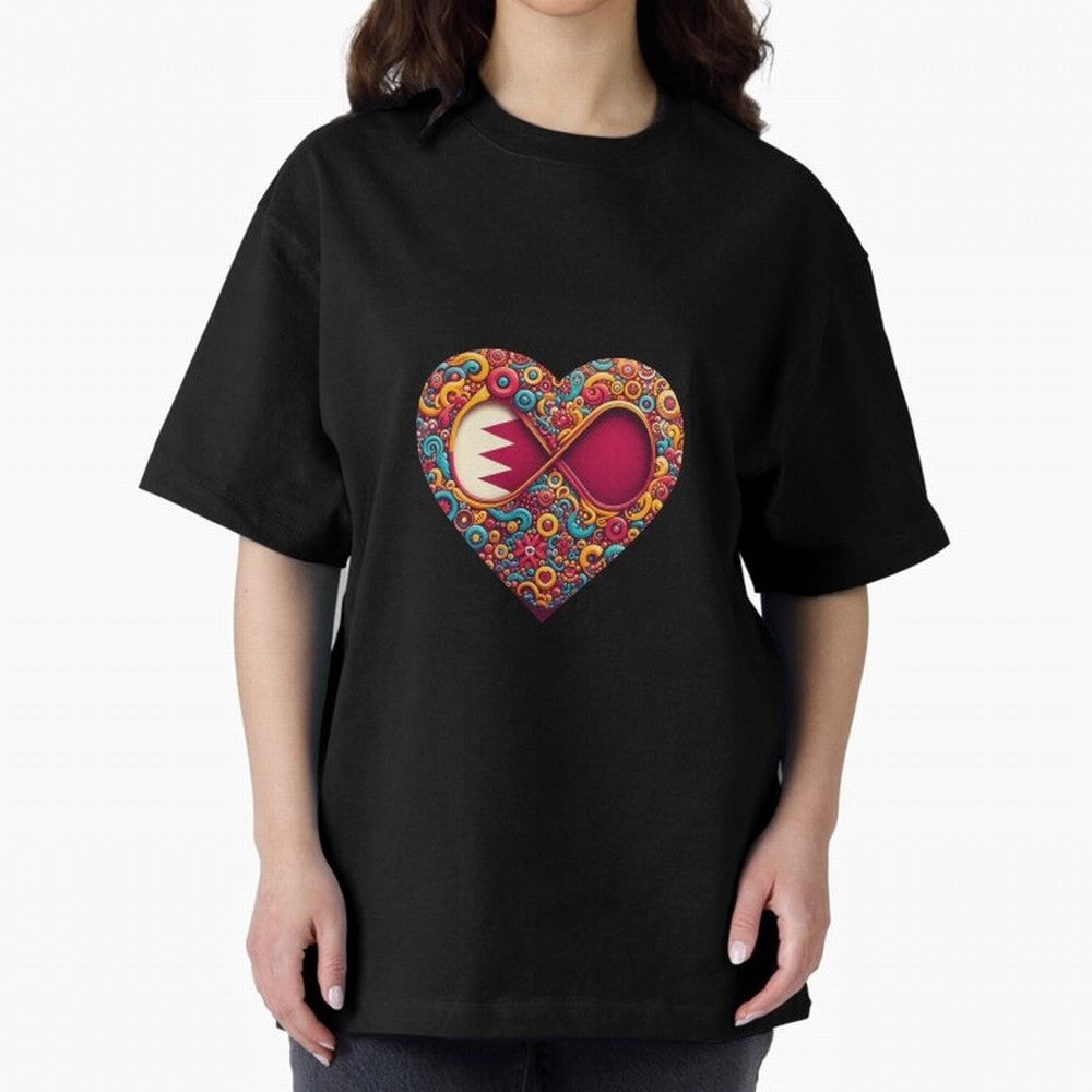 Qatar lover : From EgyApe Artists Oversized T-Shirt Relive Legendary Nights from the FIFA World Cup 2026 Group Stage Journey through Messi, Neymar and Mbappe Highlights, France and Portugal Pride, Retro Football Energy, Iconic Rivalries, Trophy