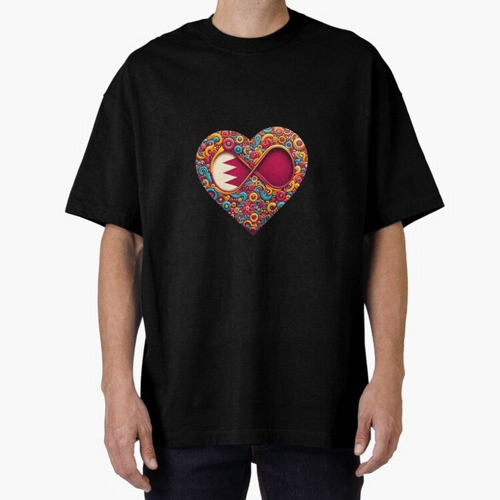 Qatar lover : From EgyApe Artists Oversized T-Shirt Relive Legendary Nights from the FIFA World Cup 2026 Group Stage Journey through Messi, Neymar and Mbappe Highlights, France and Portugal Pride, Retro Football Energy, Iconic Rivalries, Trophy