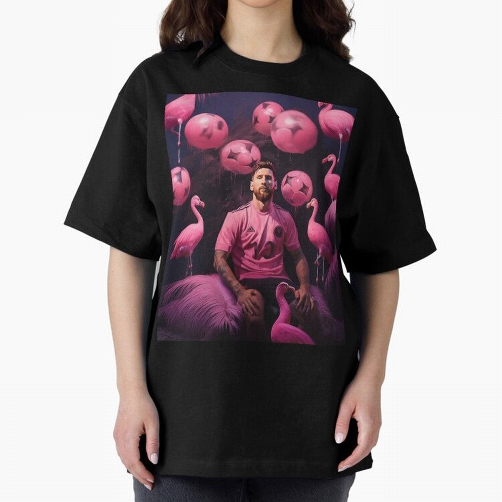 Flamingo Fantasy: Messi's Miami Elegance Active T-Shirt Showcase Match Day Hype around FIFA World Cup 2026, Messi, CR7 and Mbappe, England and Germany, Game Day Rituals, Football Legends, Country Pride and the Road to the Final; Built for