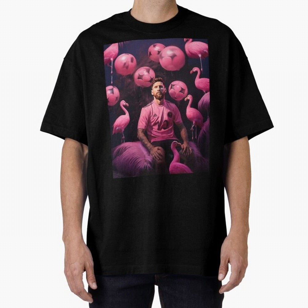 Flamingo Fantasy: Messi's Miami Elegance Active T-Shirt Showcase Match Day Hype around FIFA World Cup 2026, Messi, CR7 and Mbappe, England and Germany, Game Day Rituals, Football Legends, Country Pride and the Road to the Final; Built for