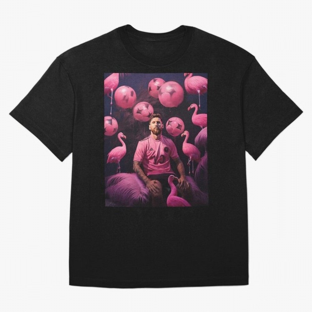 Flamingo Fantasy: Messi's Miami Elegance Active T-Shirt Showcase Match Day Hype around FIFA World Cup 2026, Messi, CR7 and Mbappe, England and Germany, Game Day Rituals, Football Legends, Country Pride and the Road to the Final; Built for