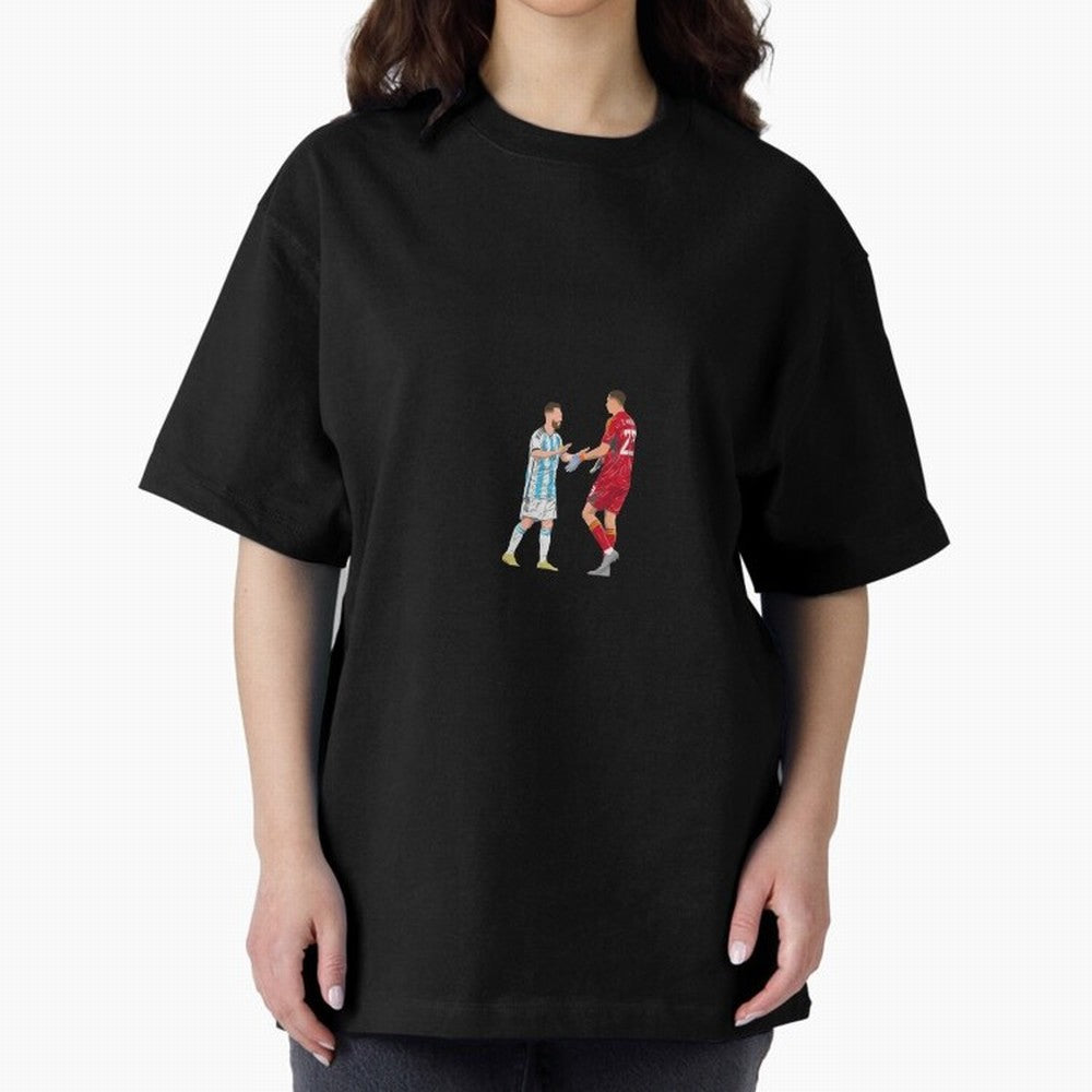 Lionel Messi and Emiliano Martinez Minimalist Classic T-Shirt Refresh Global Football Passion for FIFA World Cup 2026, Highlighting CR7 and Messi, Netherlands, Champion Mindset, Group Stage Buzz, Knockout Tension and Passionate Fan Culture; Ideal