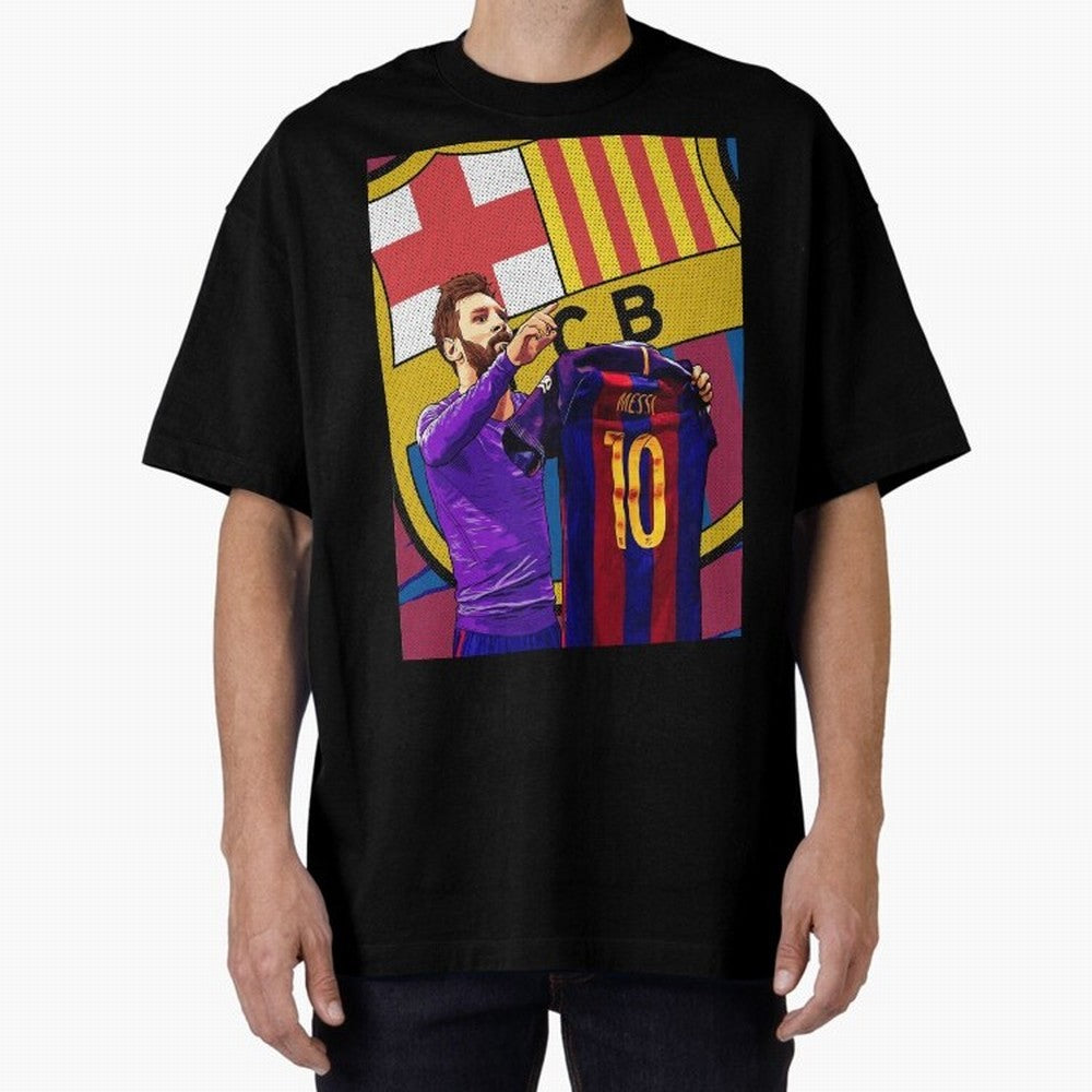 Messi Goat in FC Barcelna Graphic T-Shirt Celebrate the Stars of the FIFA World Cup 2026 Group Stage Journey through Messi, Neymar and Mbappe Highlights, Brazil, Portugal and Argentina Pride, Goal Celebration Energy, Supporter Heritage, Football