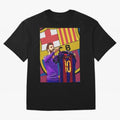 Messi Goat in FC Barcelna Graphic T-Shirt Celebrate the Stars of the FIFA World Cup 2026 Group Stage Journey through Messi, Neymar and Mbappe Highlights, Brazil, Portugal and Argentina Pride, Goal Celebration Energy, Supporter Heritage, Football
