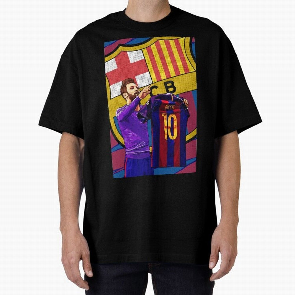 Messi Goat in FC Barcelna Premium T-Shirt Celebrate Unforgettable Nights in Match Day Hype around FIFA World Cup 2026 Group Stage, Cristiano Ronaldo, Haaland and CR7, England, France and Netherlands, Classic Soccer Heritage, Championship Pressure,