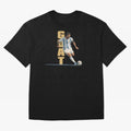 Messi in action GOAT Minimalist Graphic Premium T-Shirt Relive Legendary Nights from FIFA World Cup 2026 USA Canada Mexico for Fans of Messi and France, Bringing Sports Nostalgia, International Competition, Famous Players and Unforgettable