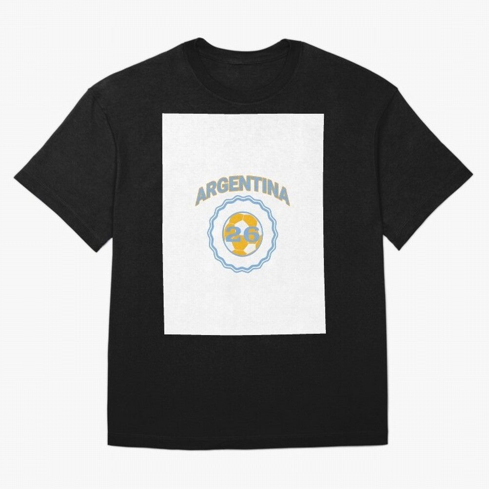 Argentina 2026 world cup soccer badge Graphic T-Shirt Make Every Kick Count in FIFA World Cup 2026 Spirit, Built around England, France and Netherlands, CR7, Soccer Culture, Superstar Moments, National Team Dreams and Competitive Fire; Ideal for