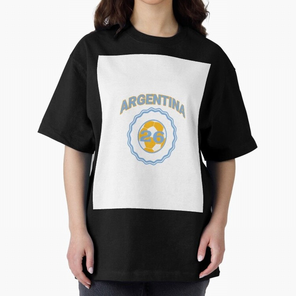 Argentina 2026 world cup soccer badge Graphic T-Shirt Make Every Kick Count in FIFA World Cup 2026 Spirit, Built around England, France and Netherlands, CR7, Soccer Culture, Superstar Moments, National Team Dreams and Competitive Fire; Ideal for