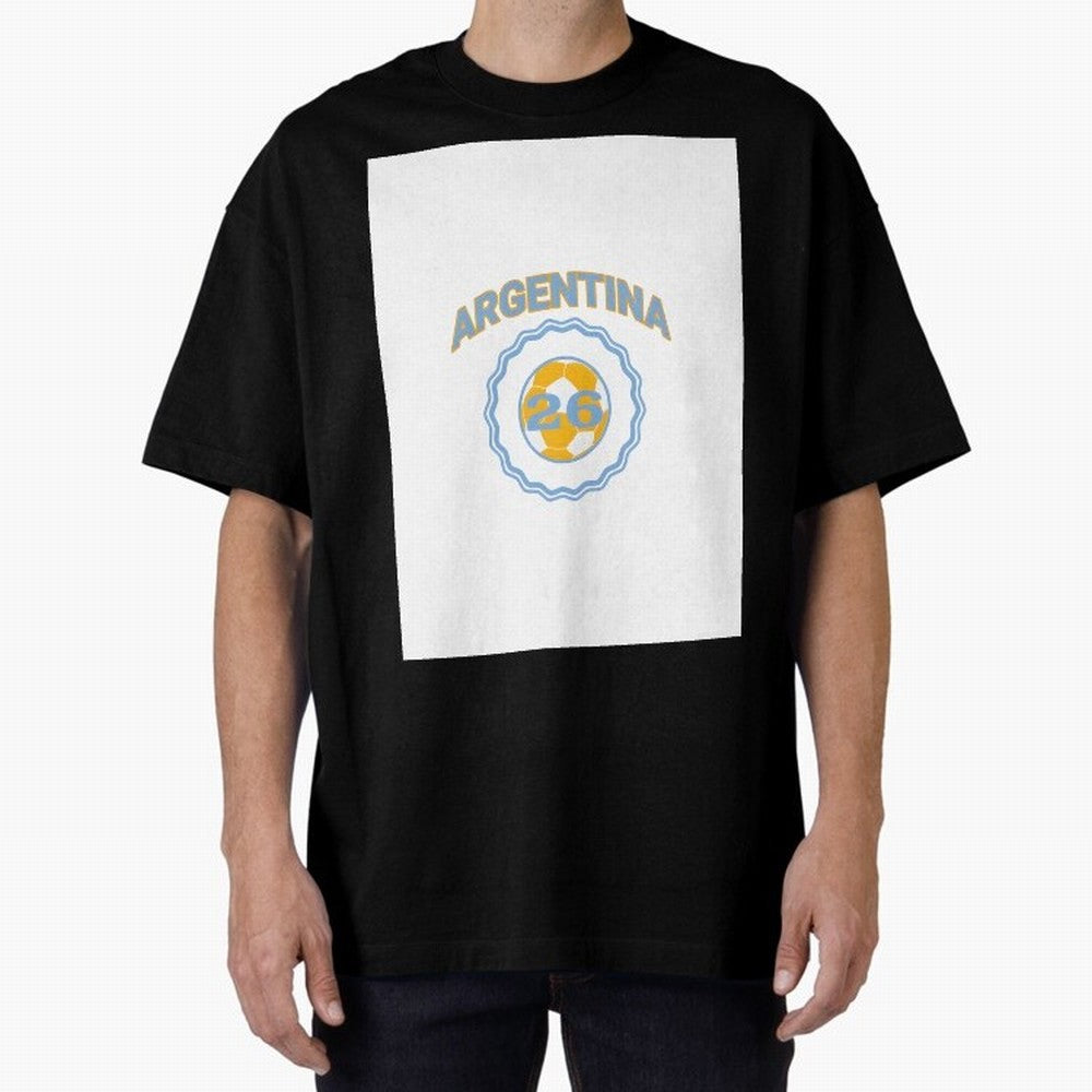 Argentina 2026 world cup soccer badge Graphic T-Shirt Make Every Kick Count in FIFA World Cup 2026 Spirit, Built around England, France and Netherlands, CR7, Soccer Culture, Superstar Moments, National Team Dreams and Competitive Fire; Ideal for