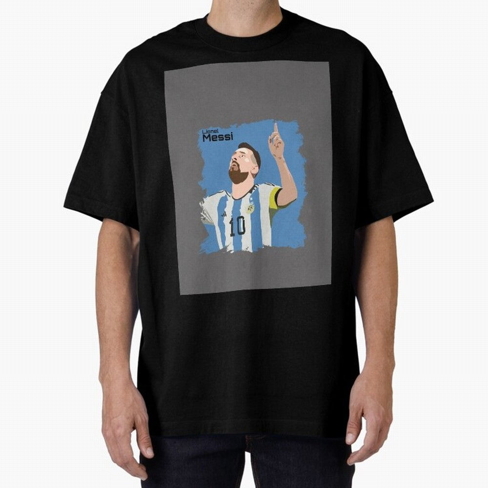 Lionel Messi Triumphant Argentina Portrait Graphic T-Shirt Enjoy the Biggest Football Party of FIFA World Cup 2026 for Fans of CR7 and France and Portugal, Bringing Supporter Pride, Iconic Celebrations, Legendary Names and Global Match Day Energy;
