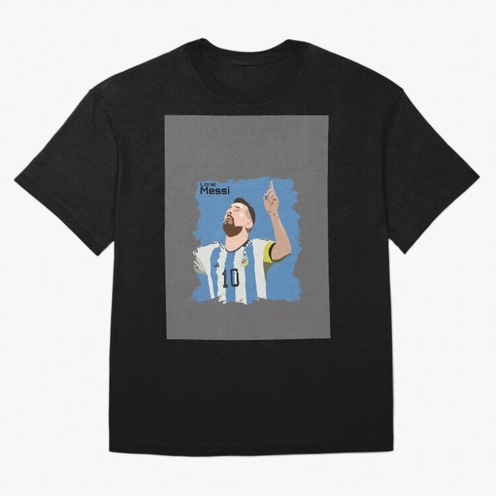 Lionel Messi Triumphant Argentina Portrait Graphic T-Shirt Enjoy the Biggest Football Party of FIFA World Cup 2026 for Fans of CR7 and France and Portugal, Bringing Supporter Pride, Iconic Celebrations, Legendary Names and Global Match Day Energy;