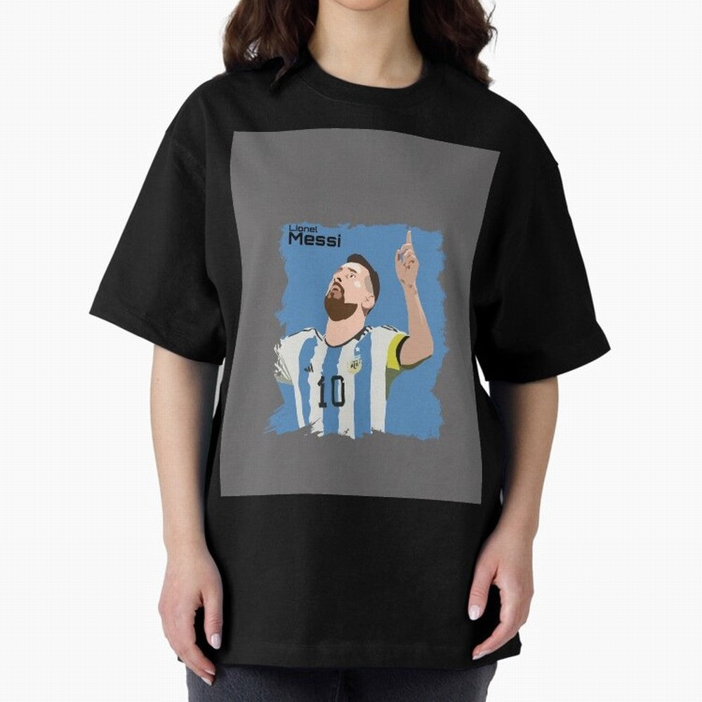 Lionel Messi Triumphant Argentina Portrait Graphic T-Shirt Enjoy the Biggest Football Party of FIFA World Cup 2026 for Fans of CR7 and France and Portugal, Bringing Supporter Pride, Iconic Celebrations, Legendary Names and Global Match Day Energy;