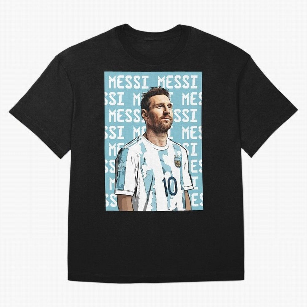 Lionel Messi Premium T-Shirt Honor the Beautiful Game during FIFA World Cup 2026 for Fans of Cristiano Ronaldo and Argentina and Brazil, Bringing Football History, Final Match Energy, Crowd Noise and Once in a Lifetime Moments; Made for Die Hard