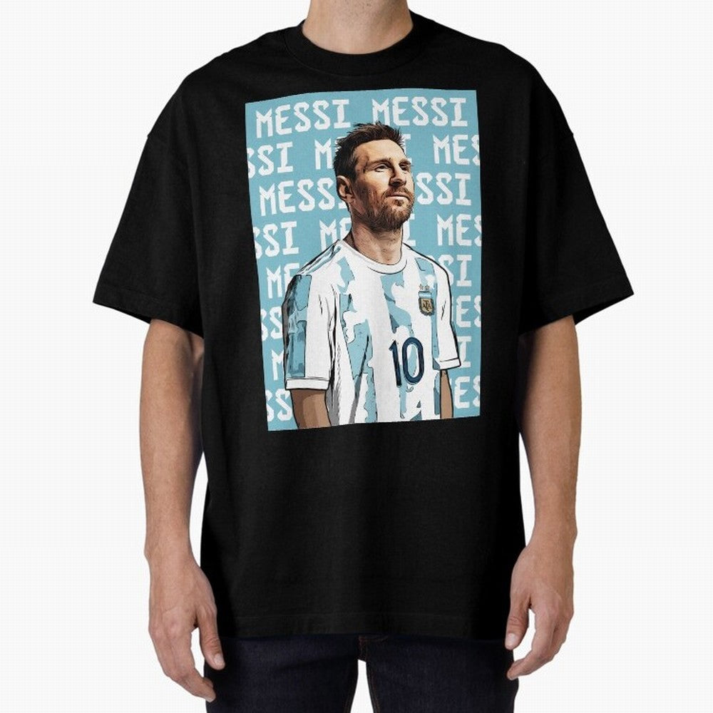 Lionel Messi Premium T-Shirt Honor the Beautiful Game during FIFA World Cup 2026 for Fans of Cristiano Ronaldo and Argentina and Brazil, Bringing Football History, Final Match Energy, Crowd Noise and Once in a Lifetime Moments; Made for Die Hard
