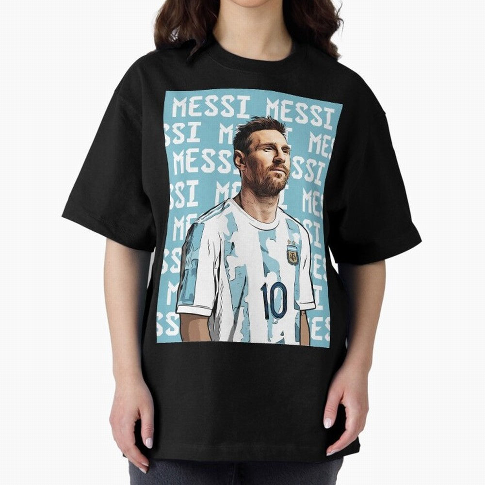 Lionel Messi Premium T-Shirt Honor the Beautiful Game during FIFA World Cup 2026 for Fans of Cristiano Ronaldo and Argentina and Brazil, Bringing Football History, Final Match Energy, Crowd Noise and Once in a Lifetime Moments; Made for Die Hard