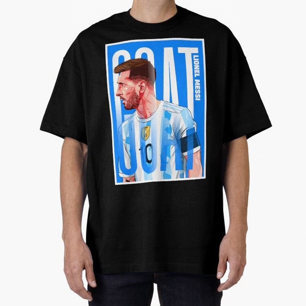 Lionel Messi The GOAT Illustration artwork Premium T-Shirt Keep Football History Alive during FIFA World Cup 2026 Group Stage Driven by Mbappe, France Energy, Global Supporter Spirit, Legendary Goals, National Colors and Tournament Celebration;