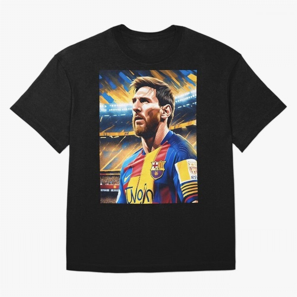 Lionel Messi Graphic T-Shirt Celebrate Unforgettable Nights in Match Day Hype around FIFA World Cup 2026 Group Stage, Haaland and Mbappe, Argentina, Worldwide Fan Energy, Dramatic Goals, Stadium Lights and Championship Celebrations; Built for