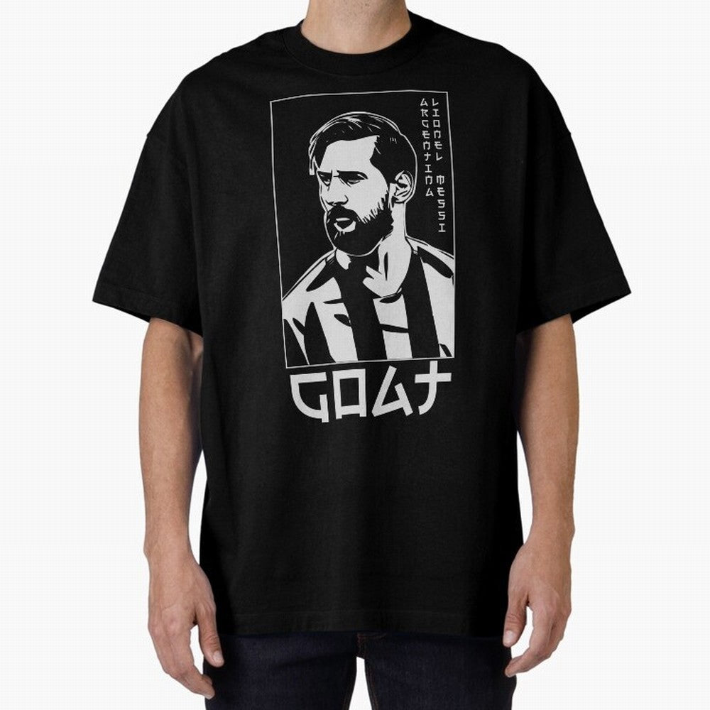 Lionel Messi Japanese Style Portrait art illustration Premium T-Shirt Live for the Drama of Global Football Passion for FIFA World Cup 2026, Driven by Mbappe and Neymar, Spain and Netherlands, Classic Soccer Heritage, Championship Pressure, Fan