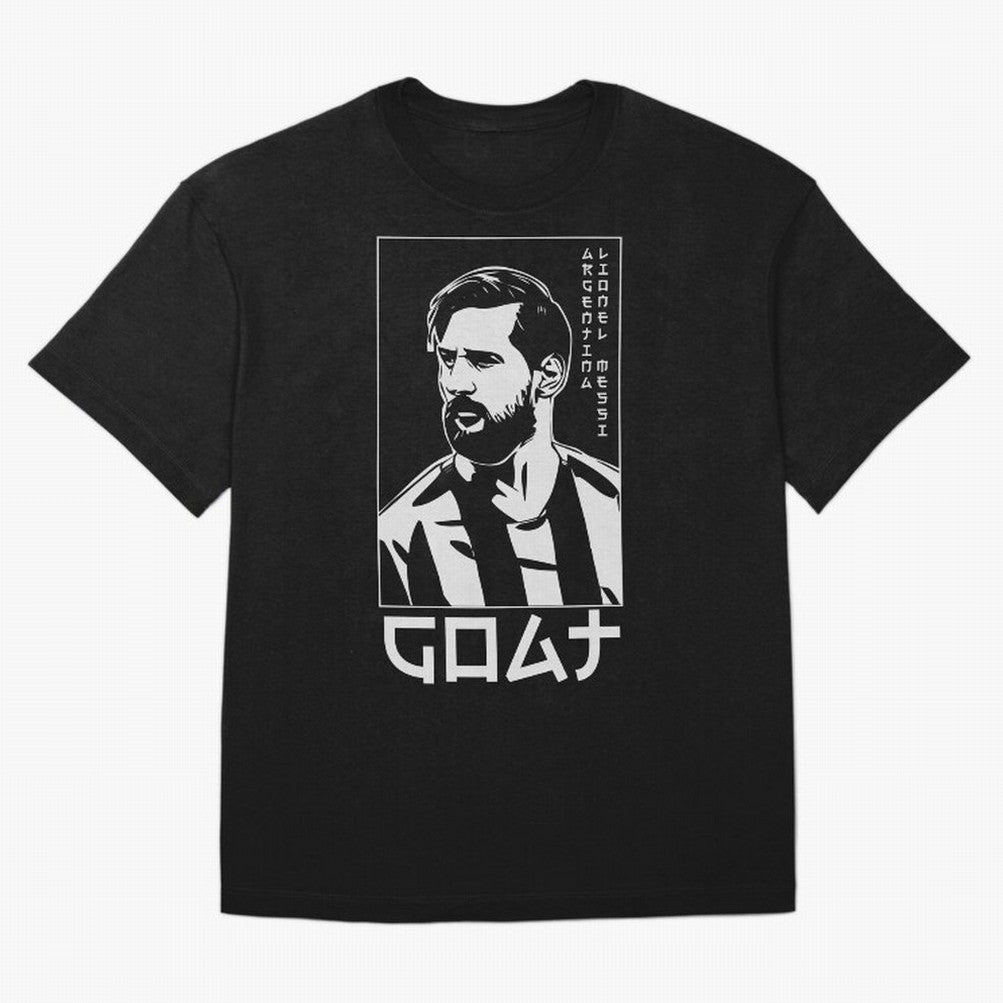 Lionel Messi Japanese Style Portrait art illustration Premium T-Shirt Live for the Drama of Global Football Passion for FIFA World Cup 2026, Driven by Mbappe and Neymar, Spain and Netherlands, Classic Soccer Heritage, Championship Pressure, Fan