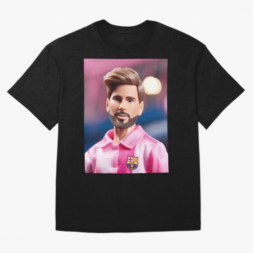 If Messi were a Barbie doll... Graphic T-Shirt Stand Proud for FIFA World Cup 2026 USA Canada Mexico Featuring Neymar, Brazil Energy, Global Supporter Spirit, Legendary Goals, National Colors and Tournament Celebration; Perfect for Supporters Who