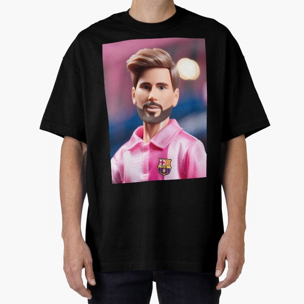 If Messi were a Barbie doll... Graphic T-Shirt Stand Proud for FIFA World Cup 2026 USA Canada Mexico Featuring Neymar, Brazil Energy, Global Supporter Spirit, Legendary Goals, National Colors and Tournament Celebration; Perfect for Supporters Who