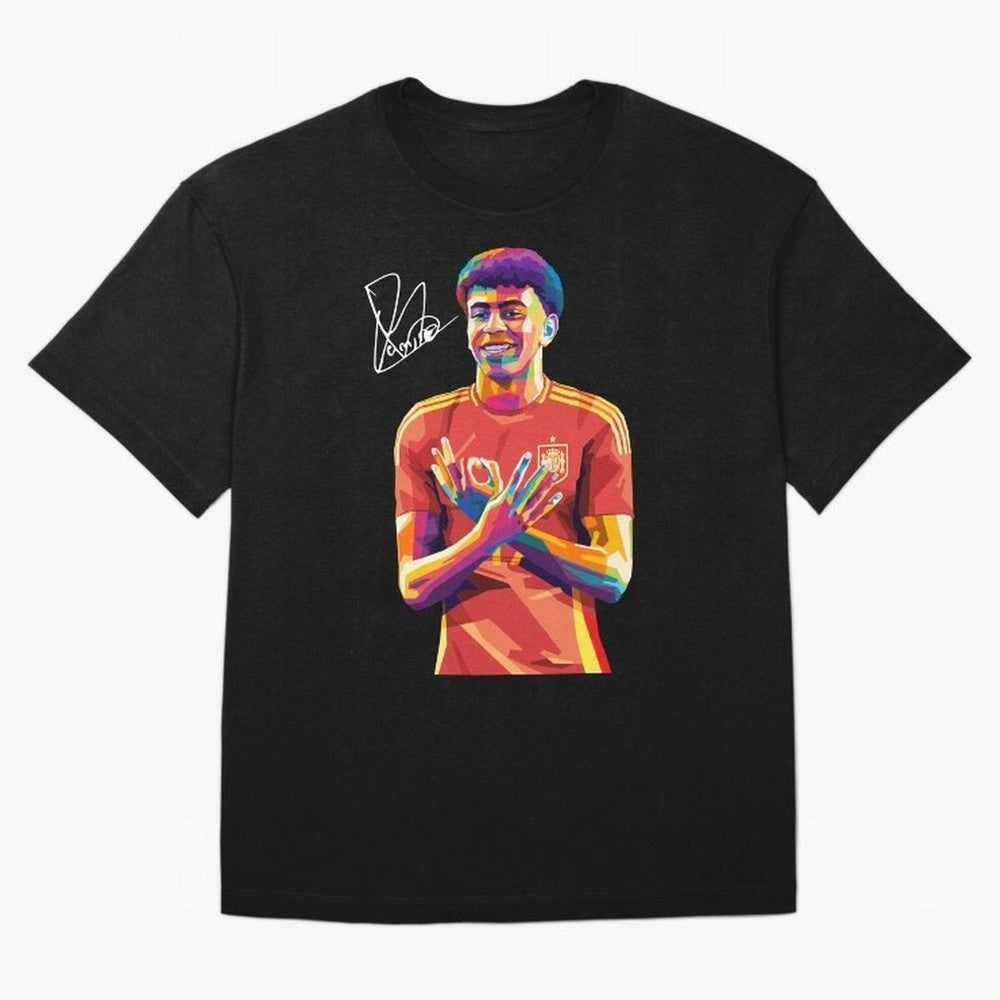 Lamine Yamal Wpap Pop Art Classic T-Shirt Celebrate Golden Goal Energy in the FIFA World Cup 2026 Group Stage Journey through Haaland and Mbappe Highlights, Netherlands Pride, Classic Soccer Heritage, Championship Pressure, Fan Loyalty and