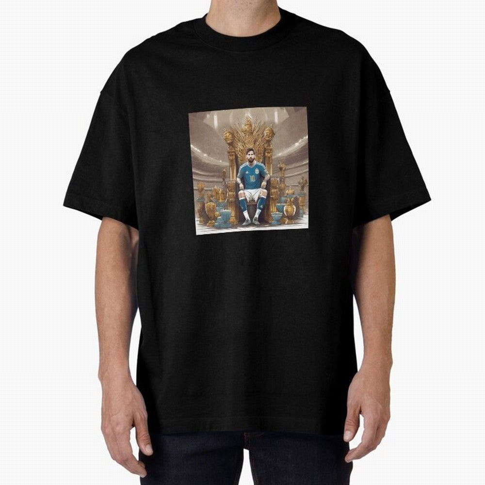 Messi Argentina Futbol Soccer King T-Shirt Classic T-Shirt Bring a Champion Mindset to FIFA World Cup 2026 Highlighting Cristiano Ronaldo, Haaland and CR7, Argentina and Brazil Energy, Vintage Soccer Flavor, Modern Football Stars, National Flags