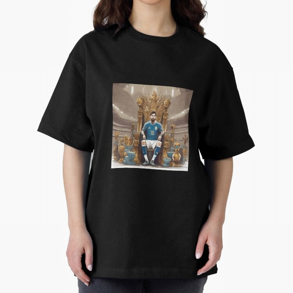 Messi Argentina Futbol Soccer King T-Shirt Classic T-Shirt Bring a Champion Mindset to FIFA World Cup 2026 Highlighting Cristiano Ronaldo, Haaland and CR7, Argentina and Brazil Energy, Vintage Soccer Flavor, Modern Football Stars, National Flags