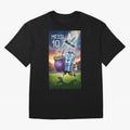 Messi 10 & Mate Magic ¨C The Soul of Argentine Football - Argentina Football Mate Mascot - Messi 10 Soccer Fan Art Oversized T-Shirt Carry the Dream of FIFA World Cup 2026 Group Stage Capturing Neymar, Brazil Energy, Worldwide Fan Energy, Dramatic