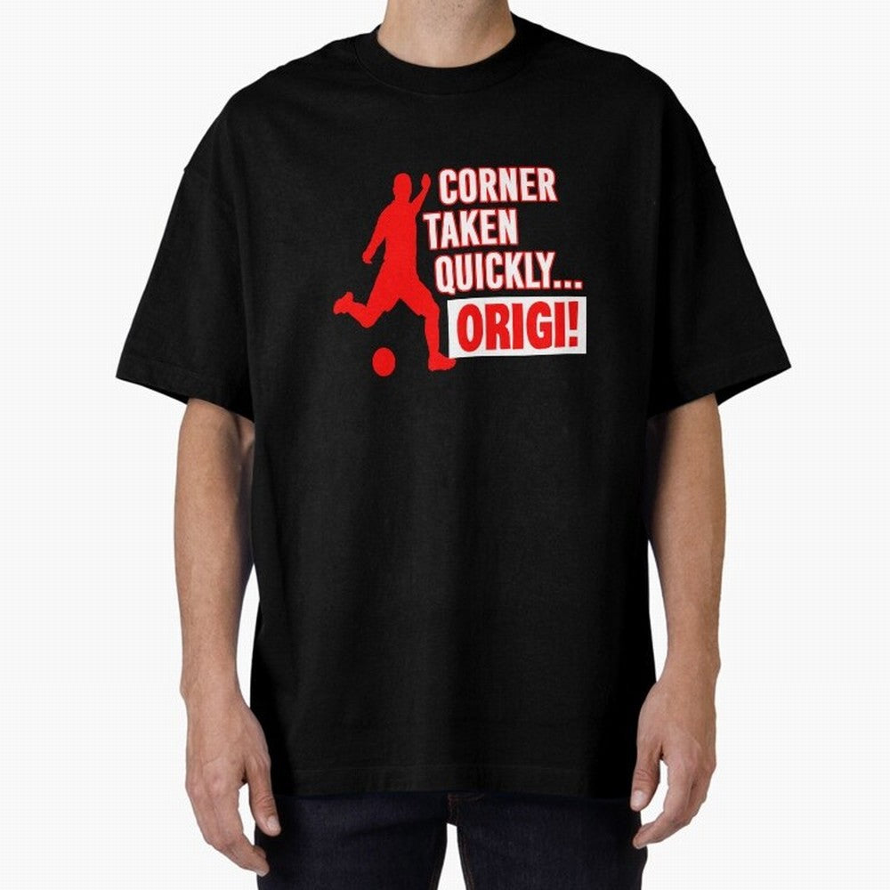 Corner Taken Quickly Origi (Red) Essential T-Shirt Build FIFA World Cup 2026 Group Stage Inspired by Messi, Neymar and Mbappe, Netherlands Energy, Vintage Soccer Flavor, Modern Football Stars, National Flags and Final Night Emotion; Ideal for Fans