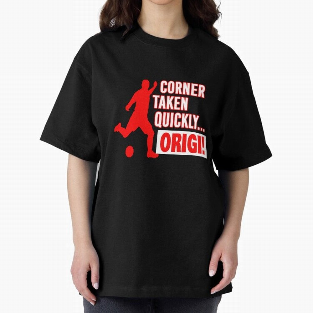 Corner Taken Quickly Origi (Red) Essential T-Shirt Build FIFA World Cup 2026 Group Stage Inspired by Messi, Neymar and Mbappe, Netherlands Energy, Vintage Soccer Flavor, Modern Football Stars, National Flags and Final Night Emotion; Ideal for Fans