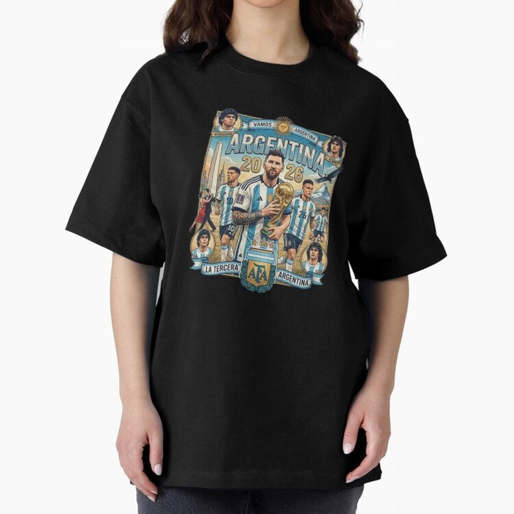 Argentina 2026 ¨C Copa Mundial Spirit Classic T-Shirt Treasure the FIFA World Cup 2026 Group Stage Journey through CR7 Highlights, England Pride, Football History, Final Match Energy, Crowd Noise and Once in a Lifetime Moments; Ideal for Passionate