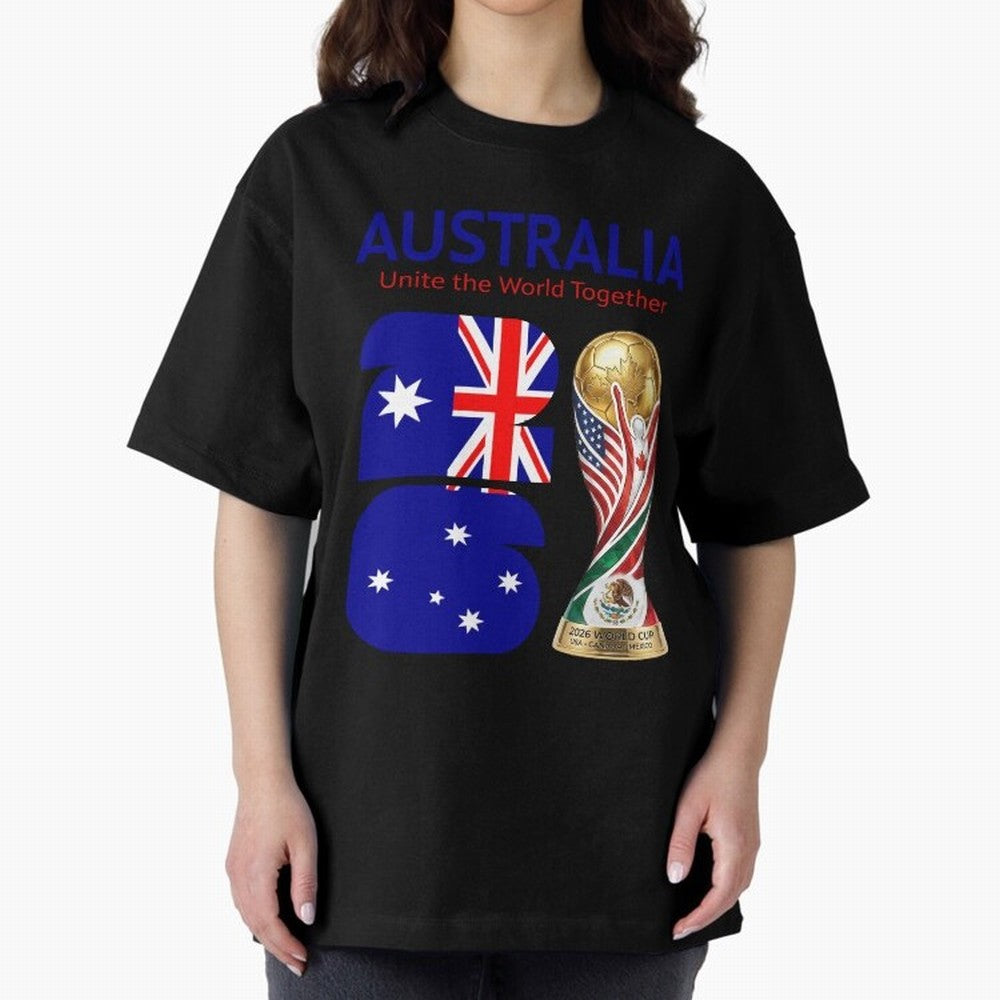 World Cup 2026, AUSTRALIA Classic T-Shirt Feel International Energy from the FIFA World Cup 2026 USA Canada Mexico Journey through Cristiano Ronaldo, Haaland and CR7 Highlights, Brazil Pride, Game Day Rituals, Football Legends, Country Pride and