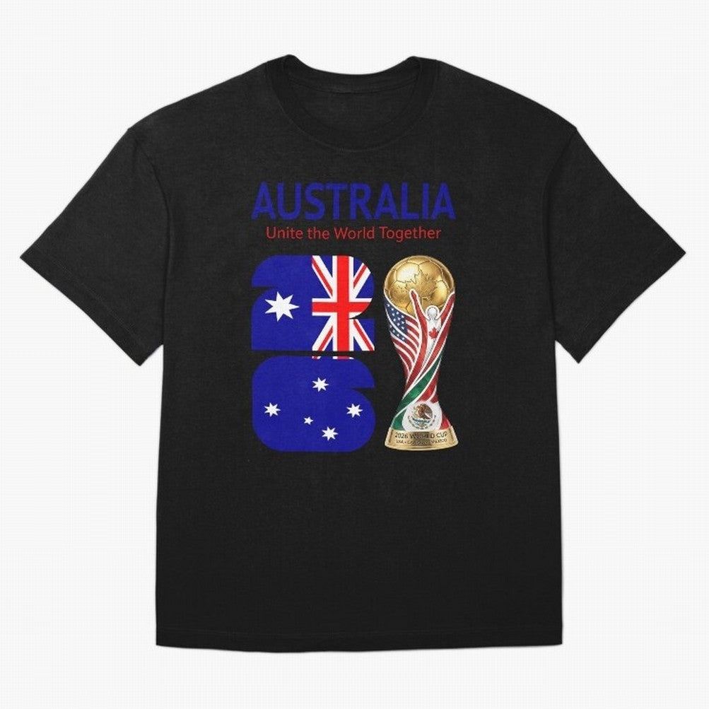 World Cup 2026, AUSTRALIA Classic T-Shirt Feel International Energy from the FIFA World Cup 2026 USA Canada Mexico Journey through Cristiano Ronaldo, Haaland and CR7 Highlights, Brazil Pride, Game Day Rituals, Football Legends, Country Pride and