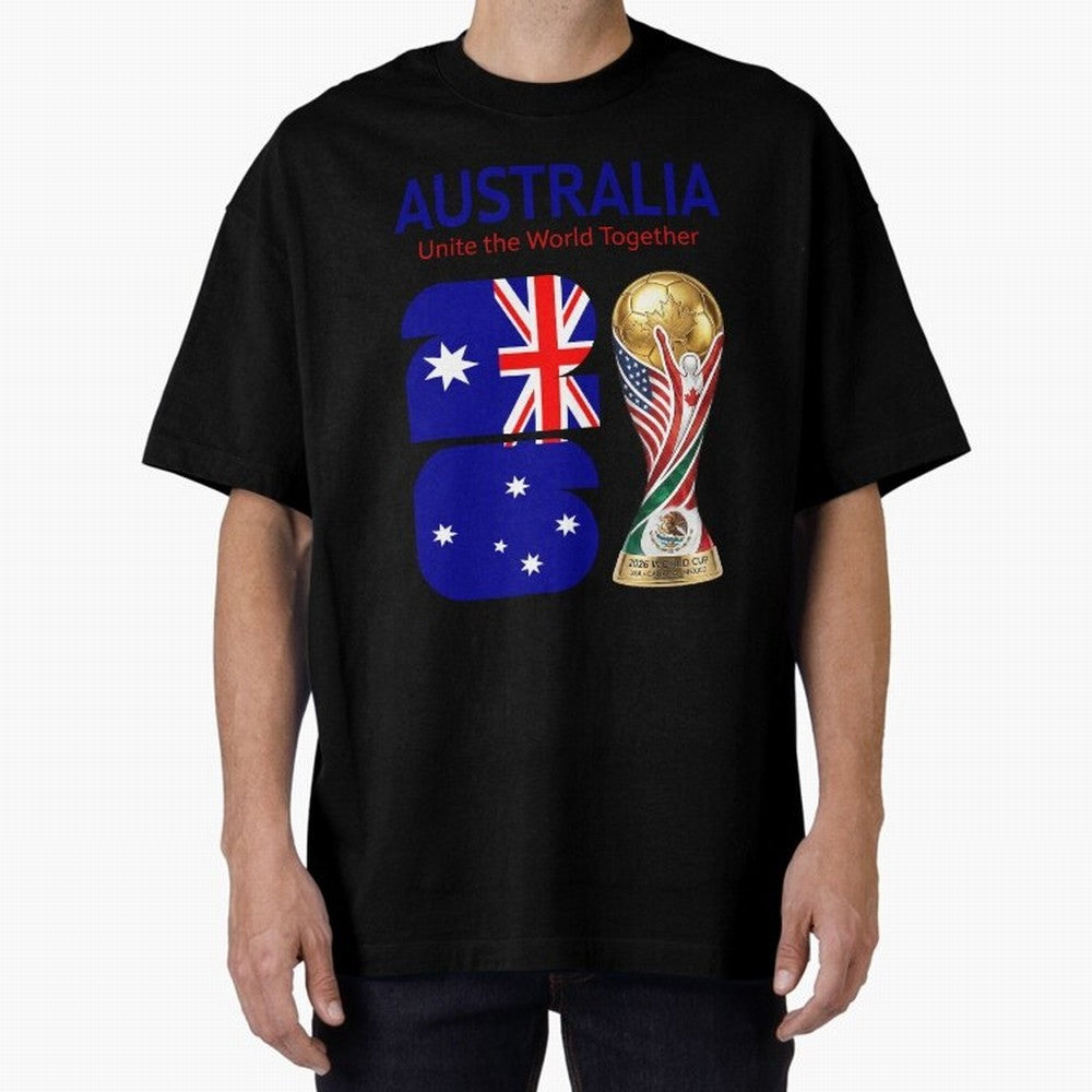 World Cup 2026, AUSTRALIA Classic T-Shirt Feel International Energy from the FIFA World Cup 2026 USA Canada Mexico Journey through Cristiano Ronaldo, Haaland and CR7 Highlights, Brazil Pride, Game Day Rituals, Football Legends, Country Pride and