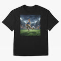 Rabbit Is Veritable Messi on the Soccer Pitch Oversized T-Shirt Spotlight FIFA World Cup 2026 Group Stage Spirit, Centered on England, Mbappe, Global Supporter Spirit, Legendary Goals, National Colors and Tournament Celebration; Perfect for People