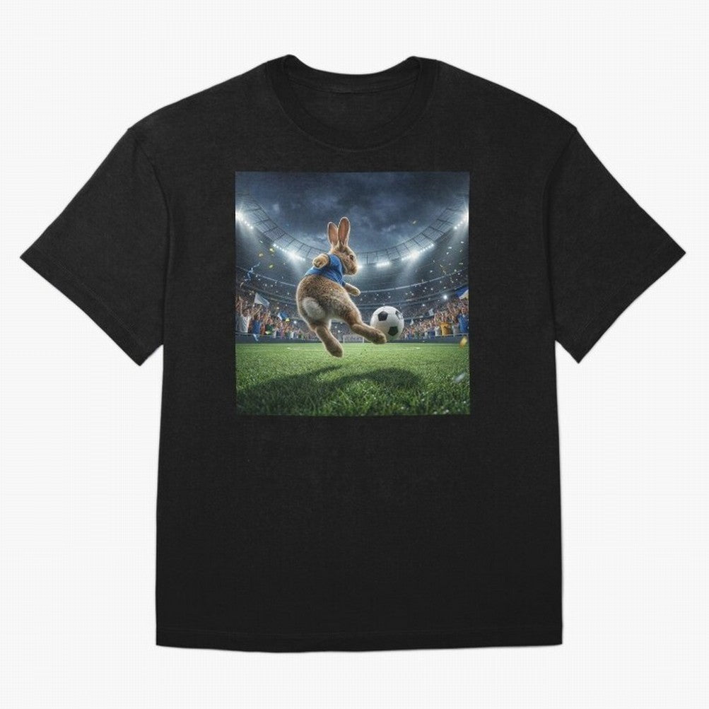 Rabbit Is Veritable Messi on the Soccer Pitch Oversized T-Shirt Spotlight FIFA World Cup 2026 Group Stage Spirit, Centered on England, Mbappe, Global Supporter Spirit, Legendary Goals, National Colors and Tournament Celebration; Perfect for People