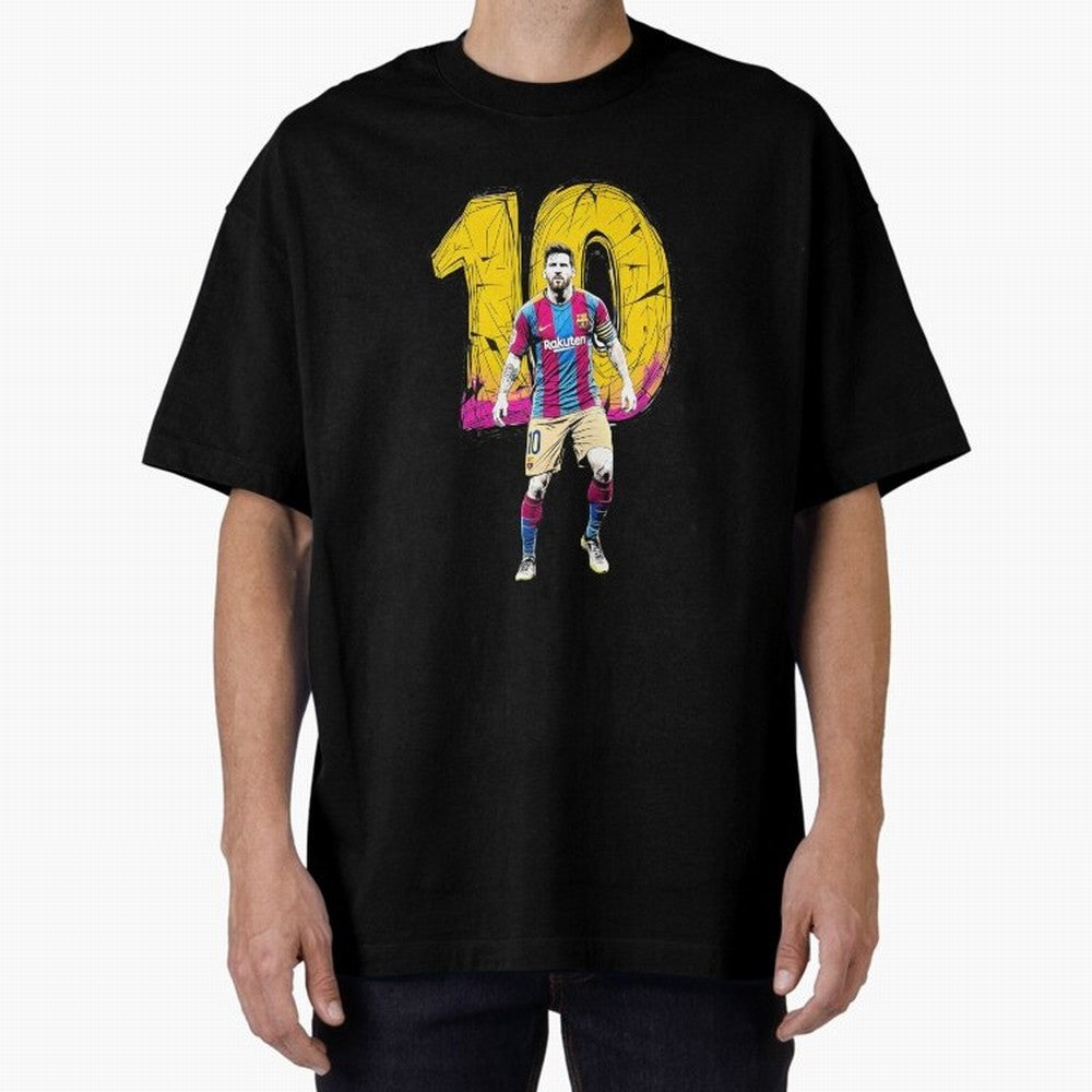 Messi sticker Oversized T-Shirt Bring Match Day Fire to the FIFA World Cup 2026 Group Stage Journey through Messi, CR7 and Mbappe Highlights, Spain Pride, Stadium Chants, National Pride, Trophy Dreams and Unforgettable Football Memories; Built for