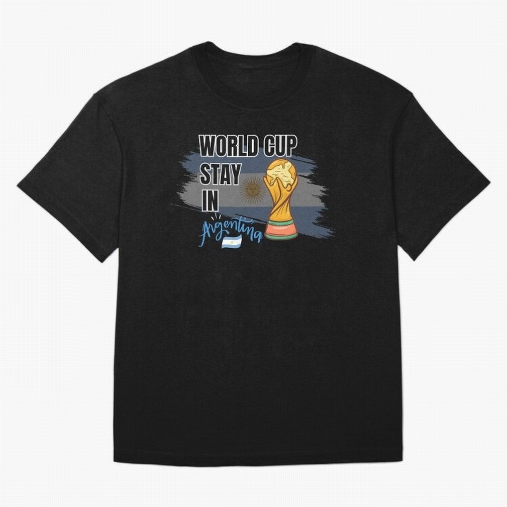 World Cup stay in Argentina Oversized T-Shirt Show Championship Spirit for Global Football Passion for FIFA World Cup 2026 Group Stage, with Cristiano Ronaldo, Spain, Worldwide Fan Energy, Dramatic Goals, Stadium Lights and Championship