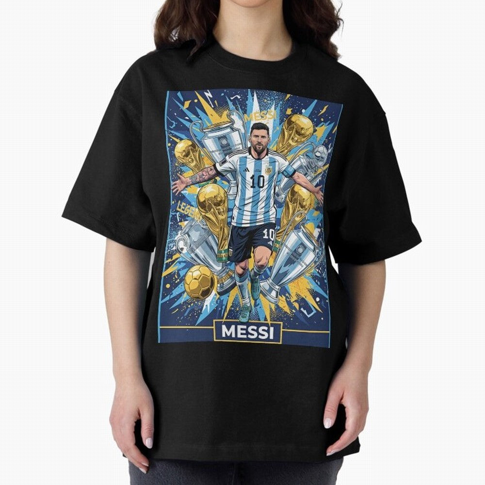 MESSI The Golden Legend Classic T-Shirt Turn Football Passion into FIFA World Cup 2026 Spirit, Centered on Argentina, France and Brazil, Neymar, Global Supporter Spirit, Legendary Goals, National Colors and Tournament Celebration; Made for Die Hard