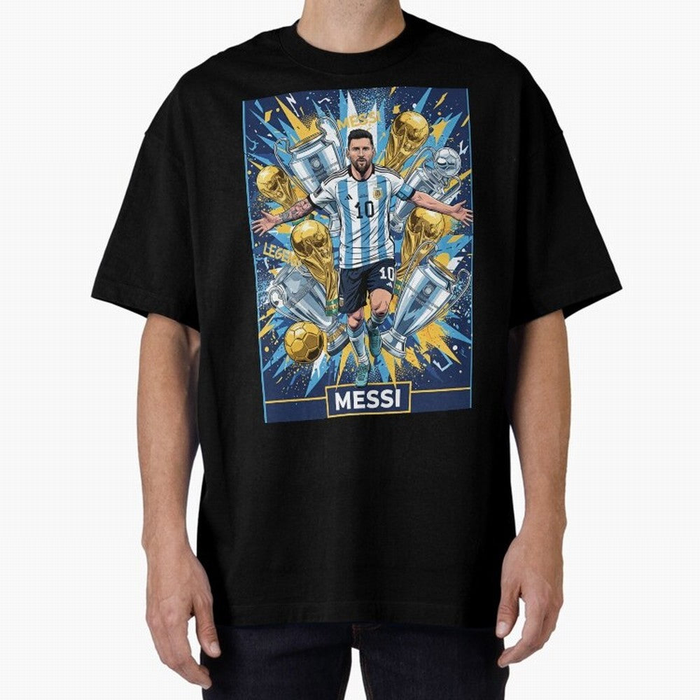 MESSI The Golden Legend Classic T-Shirt Turn Football Passion into FIFA World Cup 2026 Spirit, Centered on Argentina, France and Brazil, Neymar, Global Supporter Spirit, Legendary Goals, National Colors and Tournament Celebration; Made for Die Hard