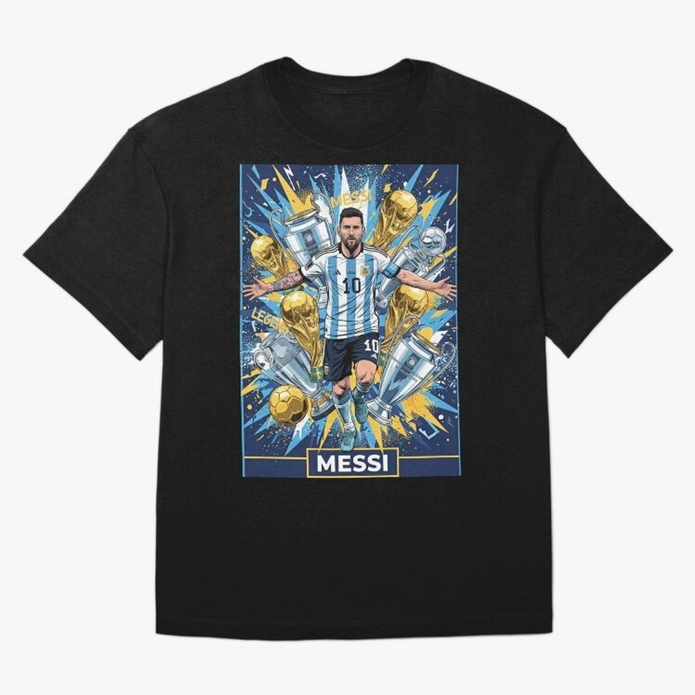 MESSI The Golden Legend Classic T-Shirt Turn Football Passion into FIFA World Cup 2026 Spirit, Centered on Argentina, France and Brazil, Neymar, Global Supporter Spirit, Legendary Goals, National Colors and Tournament Celebration; Made for Die Hard