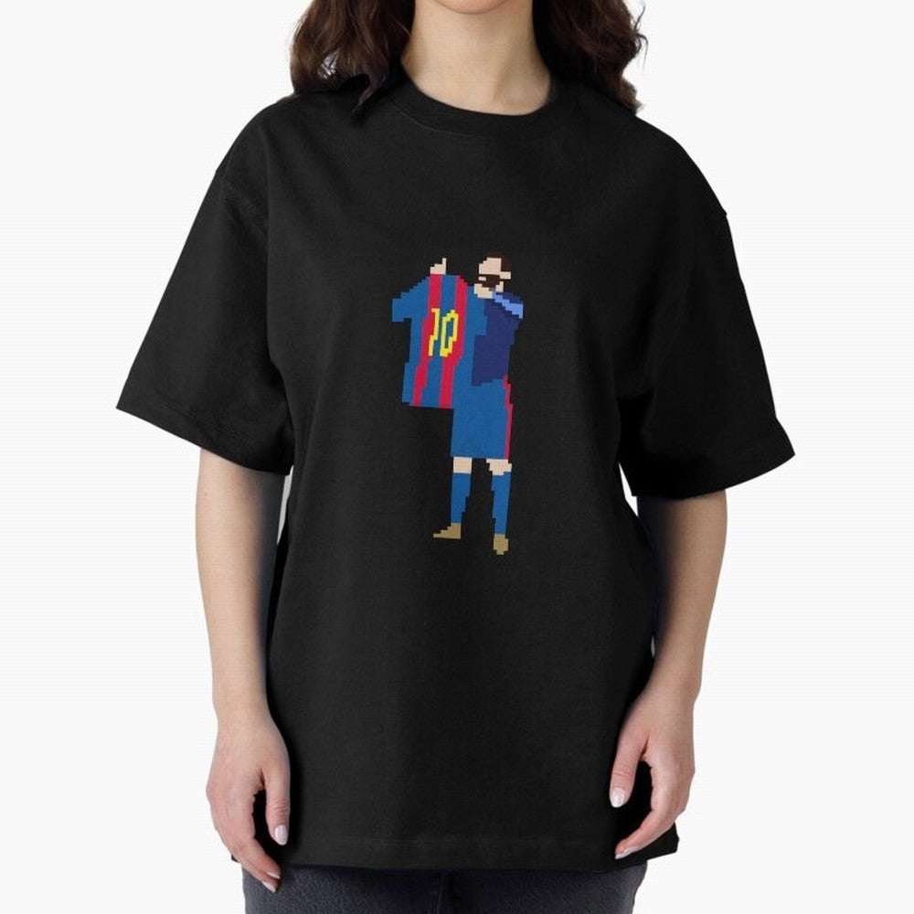 Messi Iconic Celebration Pixel Classic T-Shirt Back Your Heroes with Global Football Passion for FIFA World Cup 2026 USA Canada Mexico, Featuring Haaland and Mbappe, England and Germany, Stadium Memories, Football Loyalty, International Chants and