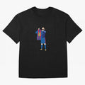 Messi Iconic Celebration Pixel Classic T-Shirt Back Your Heroes with Global Football Passion for FIFA World Cup 2026 USA Canada Mexico, Featuring Haaland and Mbappe, England and Germany, Stadium Memories, Football Loyalty, International Chants and