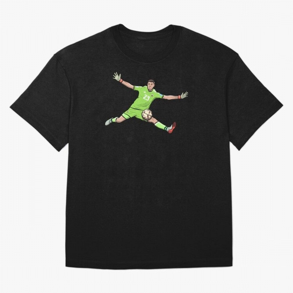 Emi 'Dibu' Martinez, the Heroic Save! Classic T-Shirt Follow FIFA World Cup 2026 Spirit, Highlighting Germany, Neymar, Haaland and Cristiano Ronaldo, Goal Celebration Energy, Supporter Heritage, Football Icons and Worldwide Tournament Joy; Made for