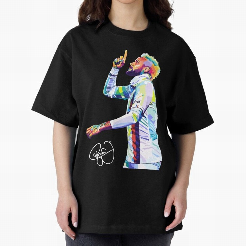 Neymar Jr Football Wpap Pop Art Classic T-Shirt Get Ready for Match Day Hype around FIFA World Cup 2026 Group Stage, Mbappe and Neymar, France and Portugal, Vintage Soccer Flavor, Modern Football Stars, National Flags and Final Night Emotion;
